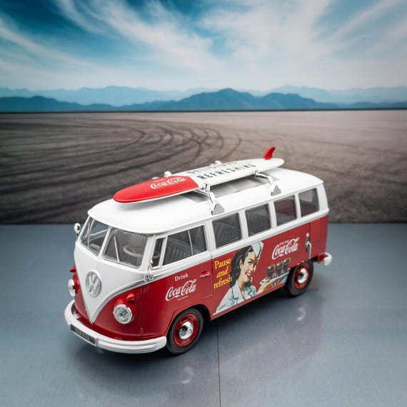 ミニカー 4R-772 TNT 1/64 VW T1 BUS RWB Coca Cola 1963 VW T1 Bus Coca Cola Special Edition | Vintage Model Car - Etsy