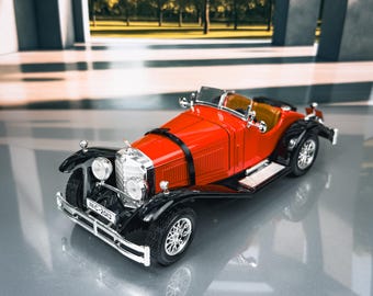 1928年式メルセデス・ベンツ SSK ヴィンテージダイキャストモデルカー