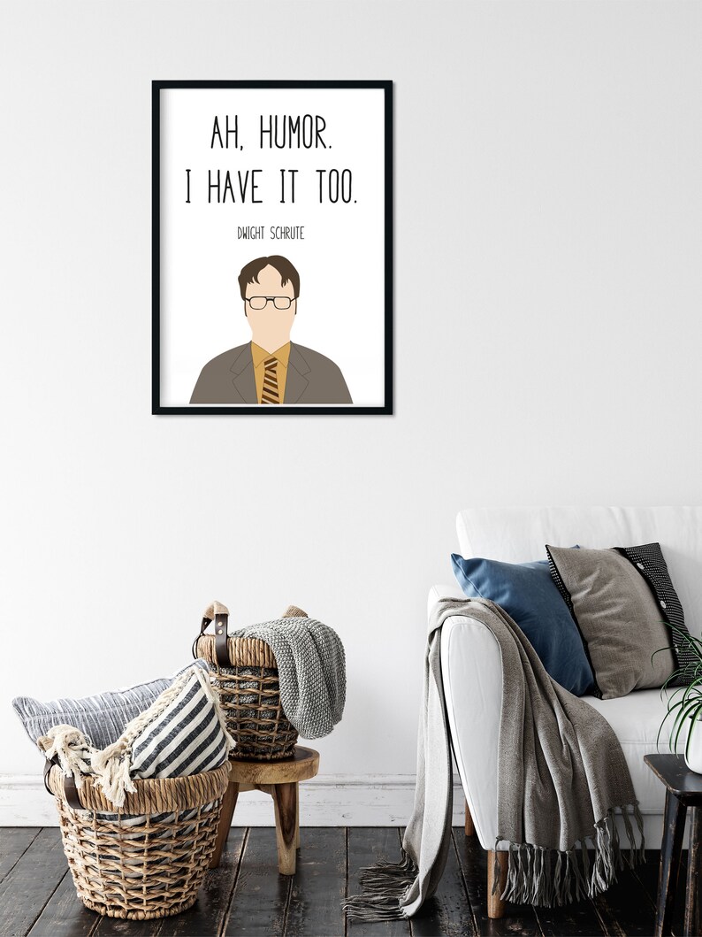 Dwight Schrute the Office Wall Art Humor Funny Wall Art Etsy