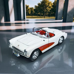 1957 Corvette | Diecast Model Car | Vintage Chevrolet | Chevrolet Model Car | Scale 1:18 | Die-Cast Model | Gift
