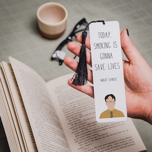 Dwight Schrute Zitat Lesezeichen | Die Bürogeschenke | „Leben retten“