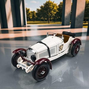 1931 Mercedes Benz SSKL &quot;Caracciola&quot;  | Die Cast Model car | Vintage Model Car | Mercedes Benz Diecast | Scale Model Car 1:18 | Gift