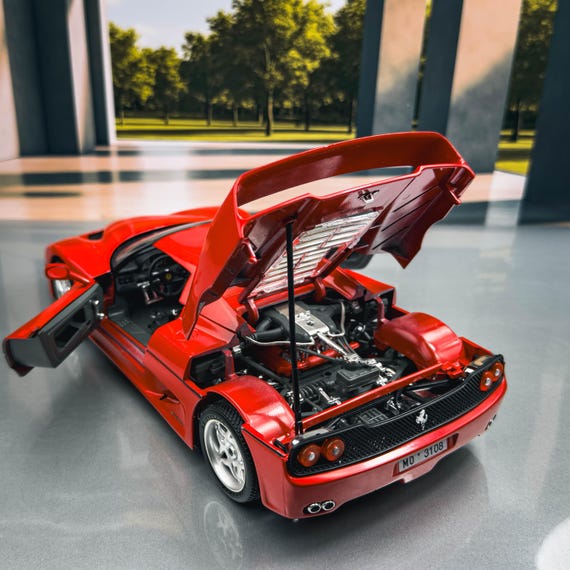 1995 Ferrari F50 Vintage Diecast Model Car | 1:18 Scale - Etsy