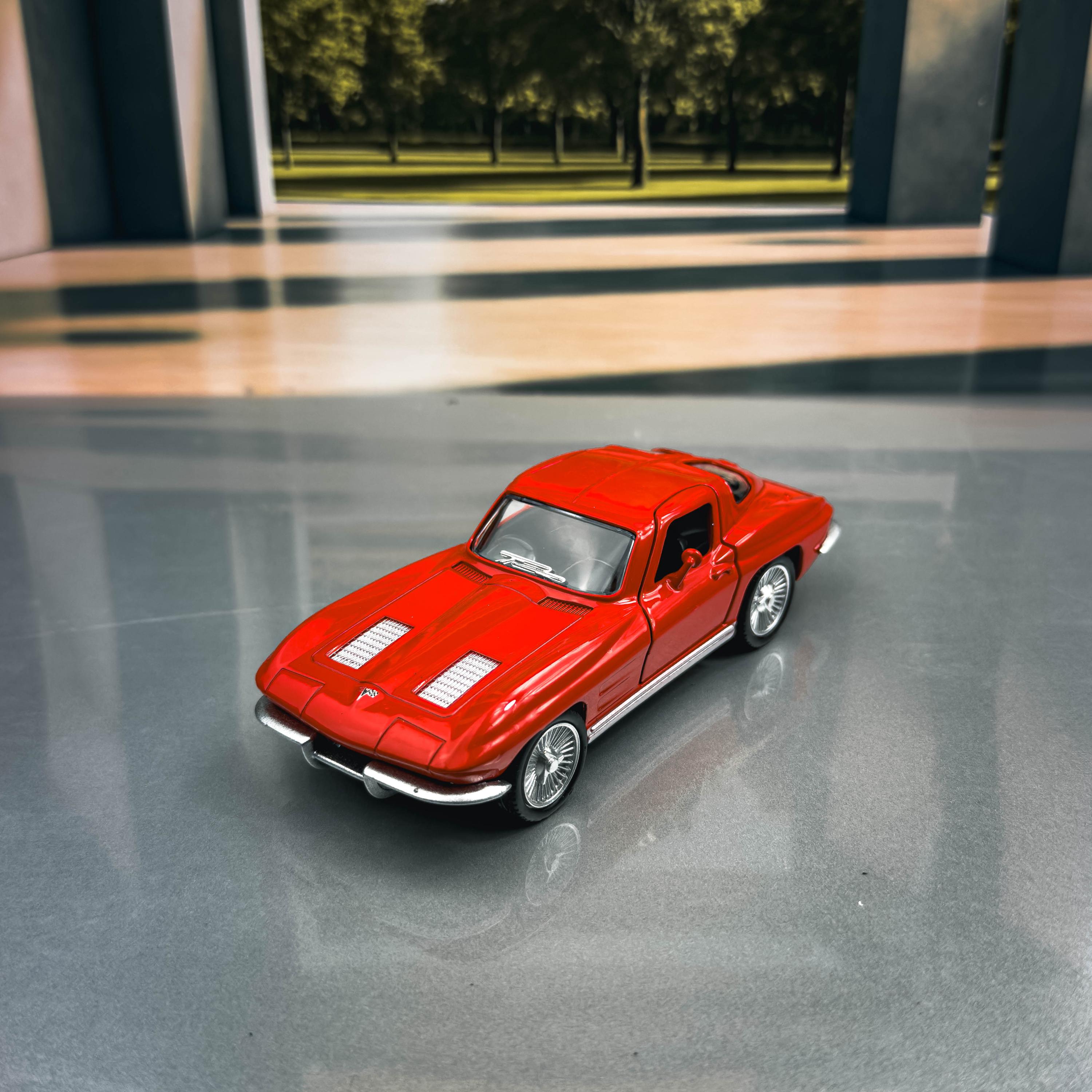 ミニカー Corvette Chevrolet 1963 Chevrolet Corvette Diecast Model Car | 1:36 Scale, Red - Etsy
