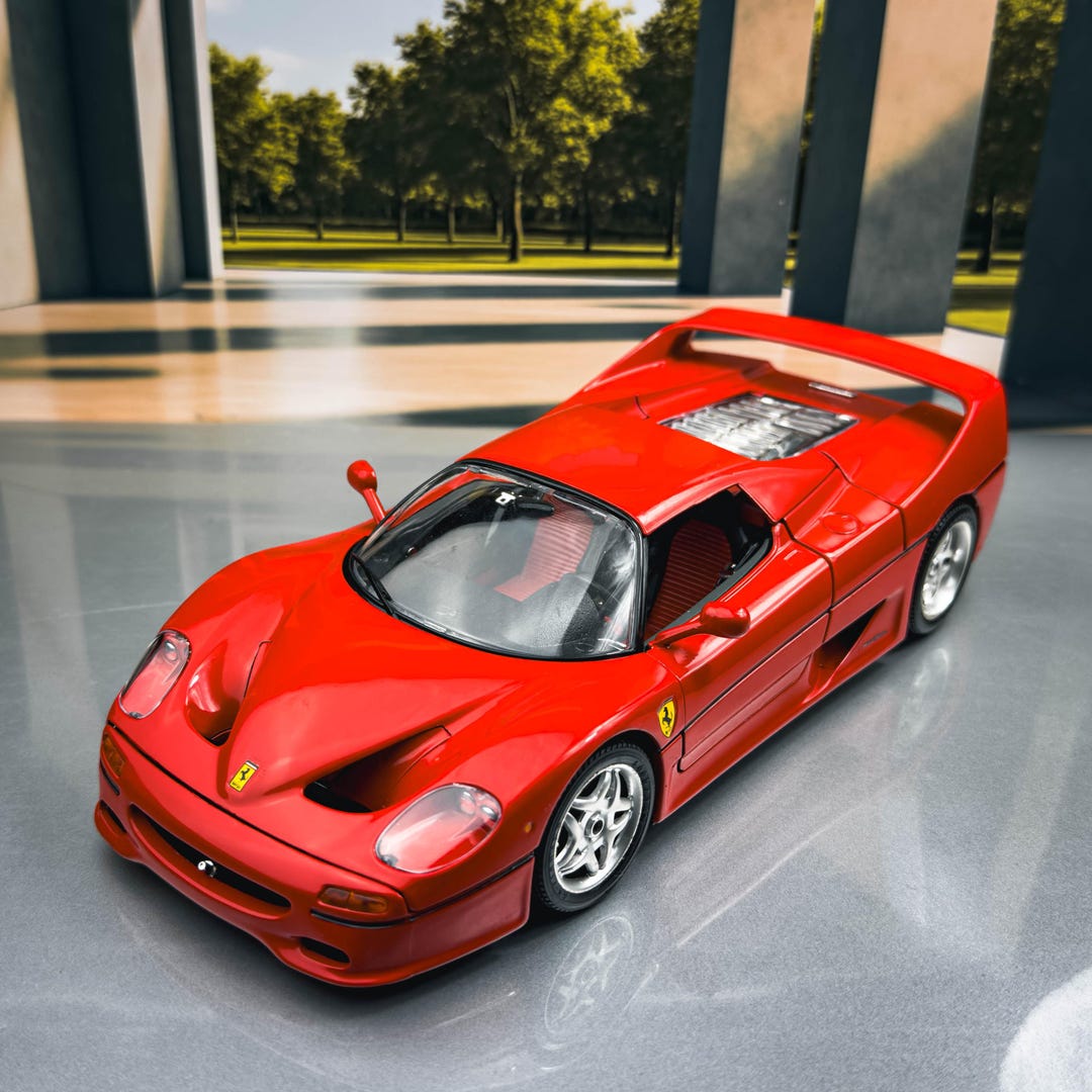 未開封！マテルエリート1/18 フェラーリF50 KKスケール 1/18 フェラーリ F50 1995 レッド ハードトップ