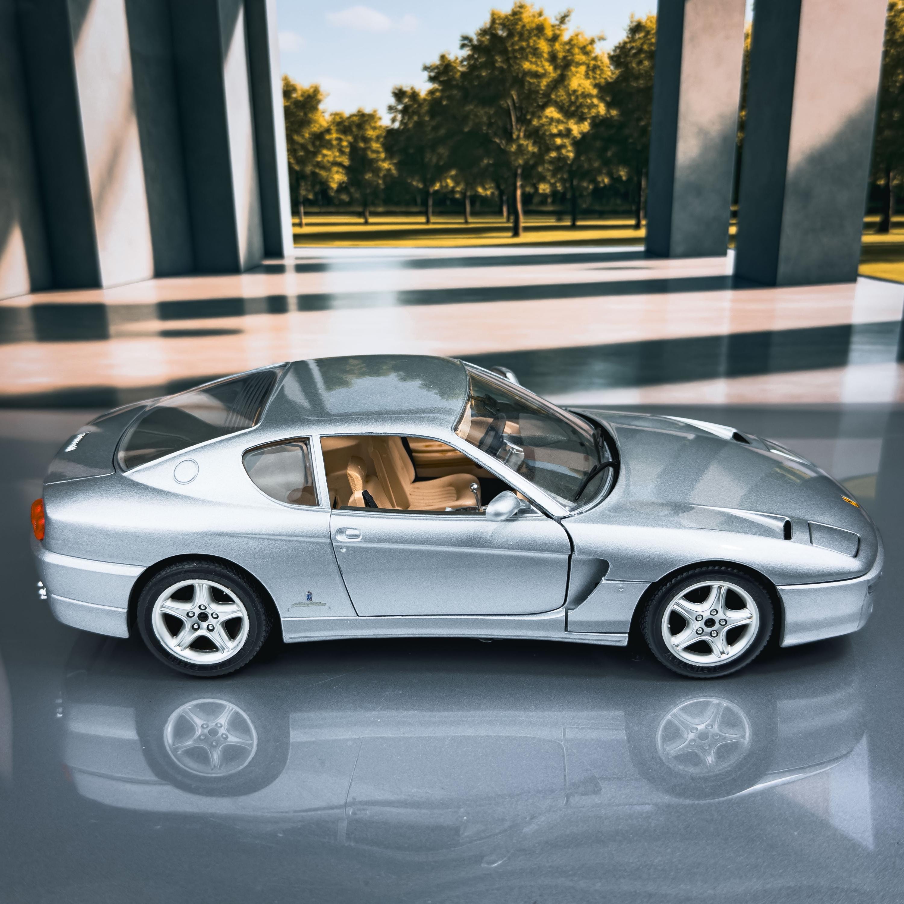 1992 Ferrari 456 GT Vintage Diecast Model Car | 1:18 Scale, Made