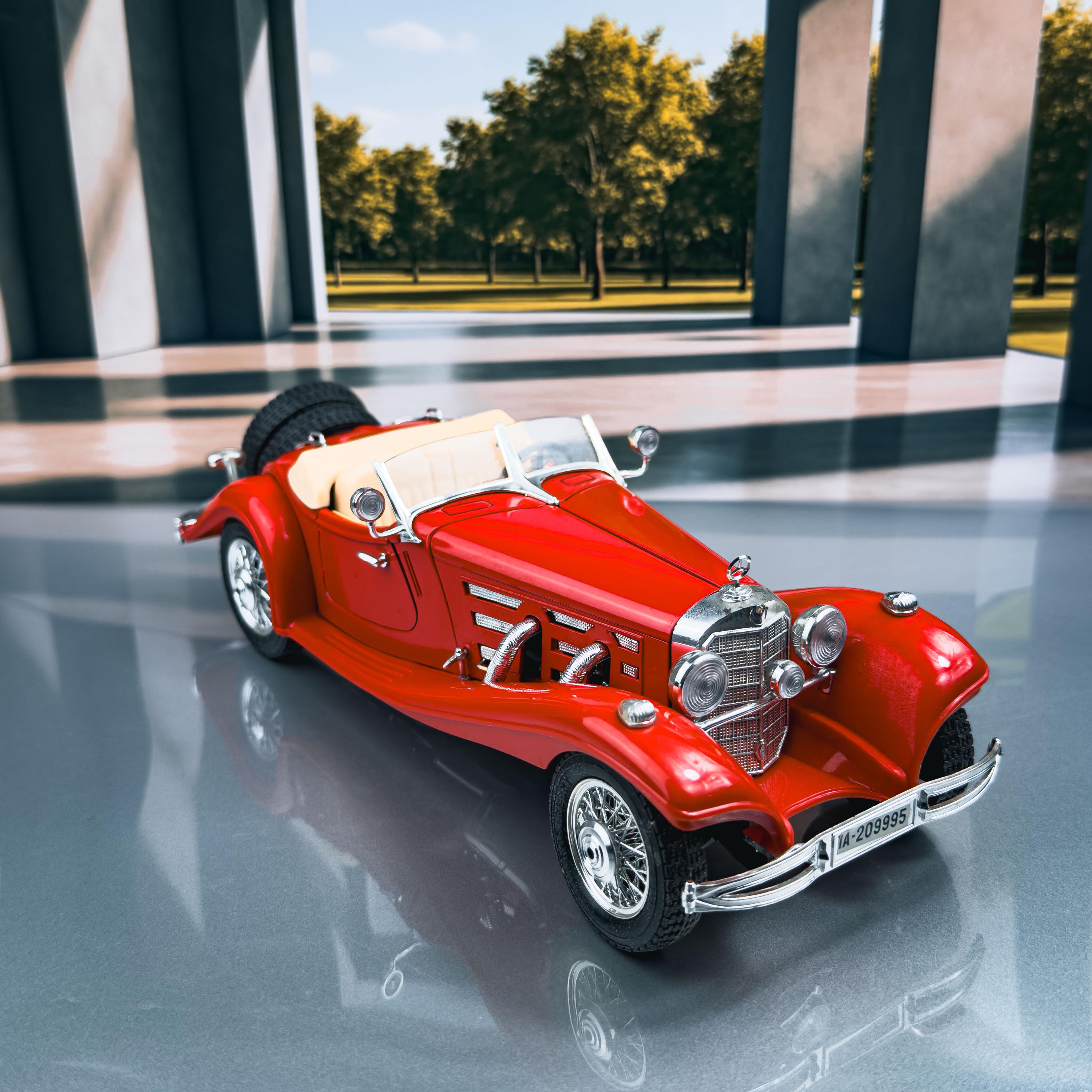 1936 Mercedes Benz 500K Roadster | Die Cast Model Car | Vintage
