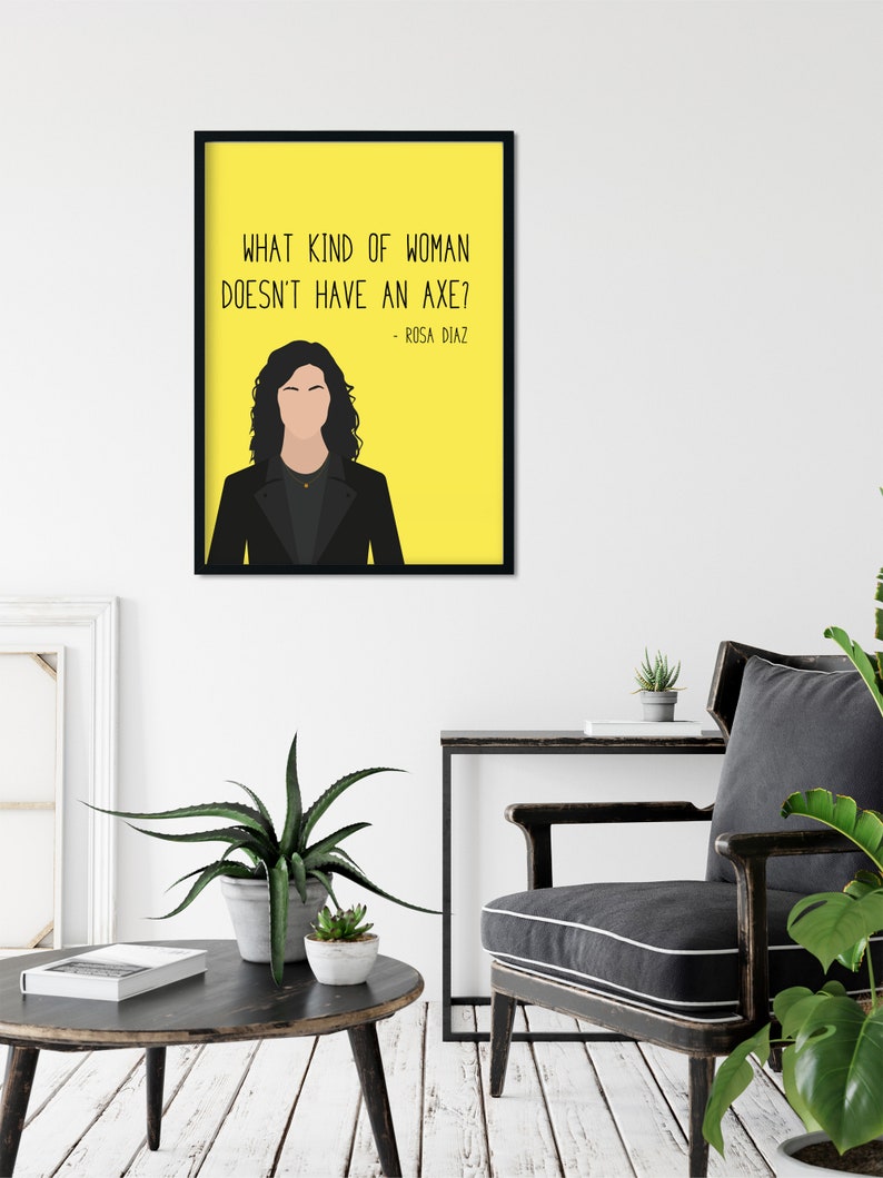 Rosa Diaz axe Quote Print Brooklyn Nine Nine Poster Etsy rosa-diaz-axe-quote-print-brooklyn-nine-nine-poster-etsy