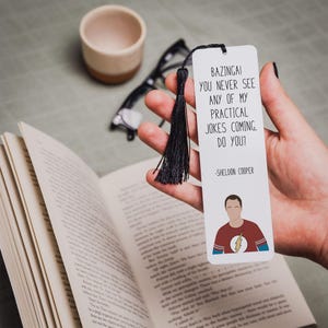 Sheldon Quote Bookmark | The Big Bang Gifts | &quot; Bazinga &quot;