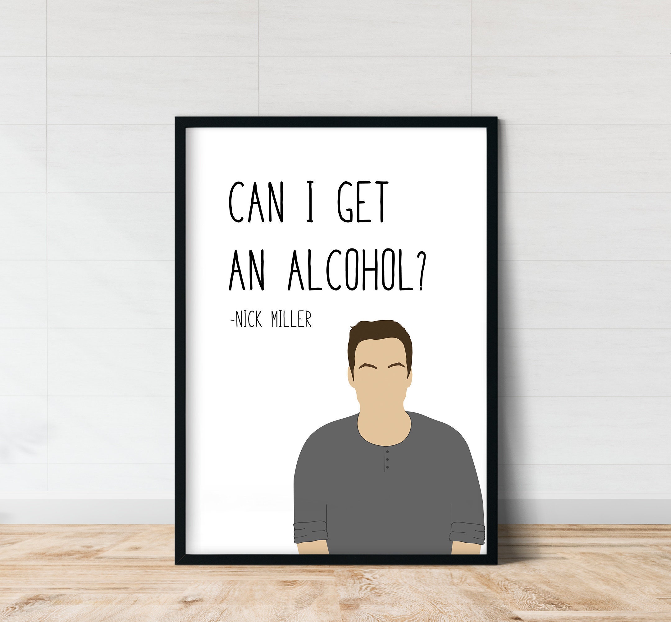 Nick Miller Can I Get an Alcohol New Girl Quote Print | New Girl Posters |  Gift - Etsy Sweden, image size:2160x2000