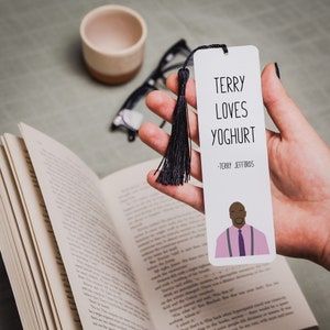 Terry jeffords Lesezeichen Lesezeichen | Brooklyn Nine Nine Zitate | Terry Liebt Joghurt | Geschenk