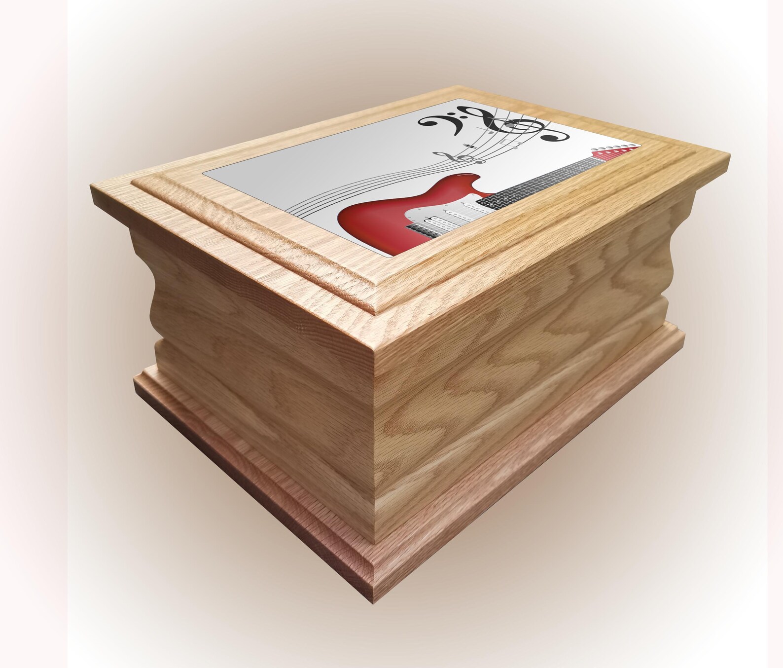 Personalised Urn Guitar Music Casket Cremation Urn Wooden Etsy