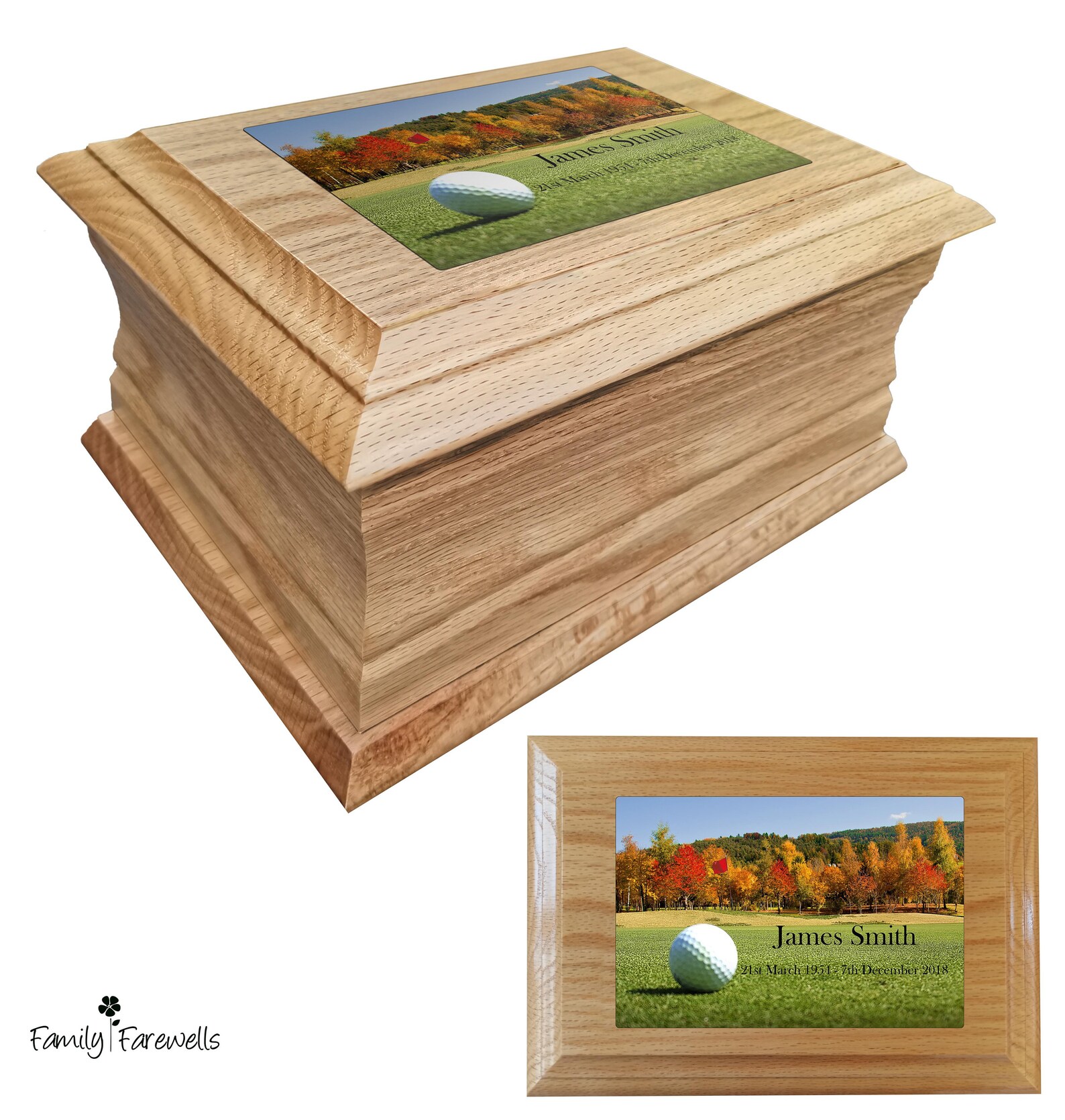 Cremación ur ashes ataúd otoño campo escena personalizada de | Etsy