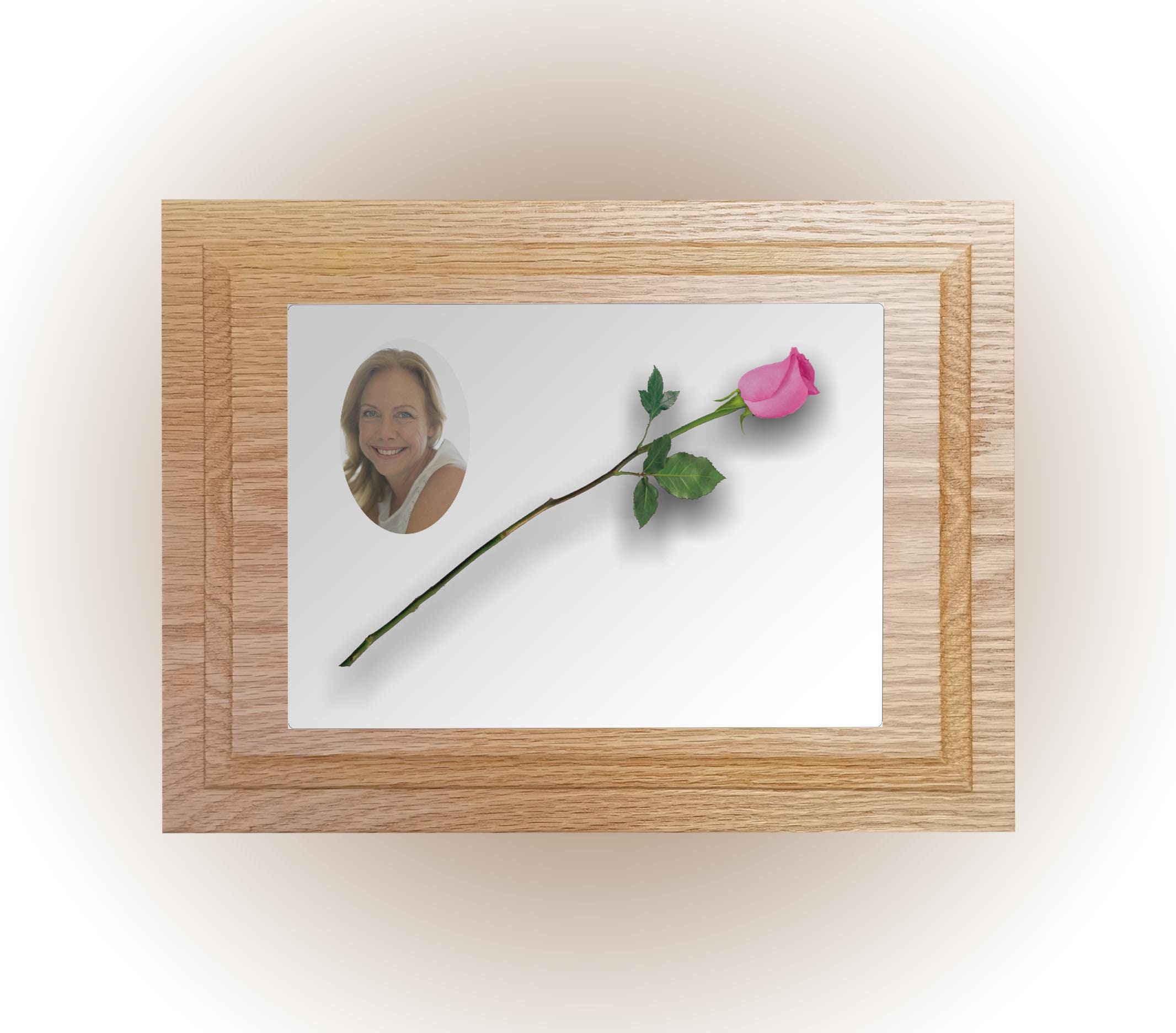 Wooden Oak Cremation urn ashes casket Beautiful single pink | Etsy