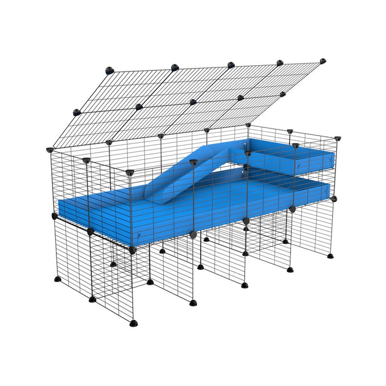 Guinea Pig Hedgehog C&C Cage 4x2 W Loft Ramp and Stand Indoor Etsy