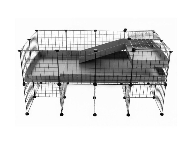 Guinea pig Hedgehog C&C cage 4x2 w Loft Ramp and Stand Indoor Etsy