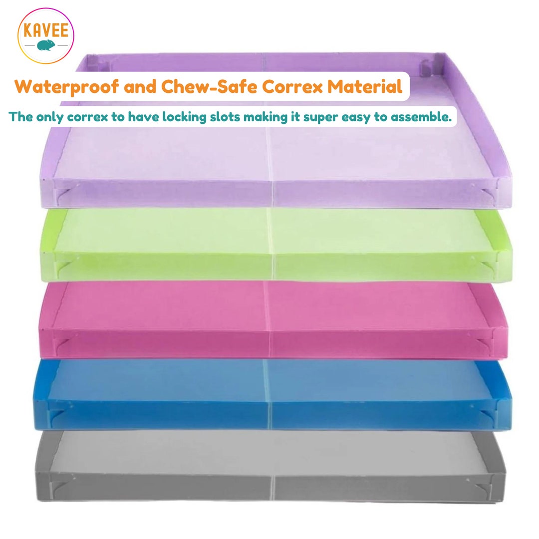 Pair of Coroplast Sheets Durable, Easyassemble Candc Guinea Pig Cage