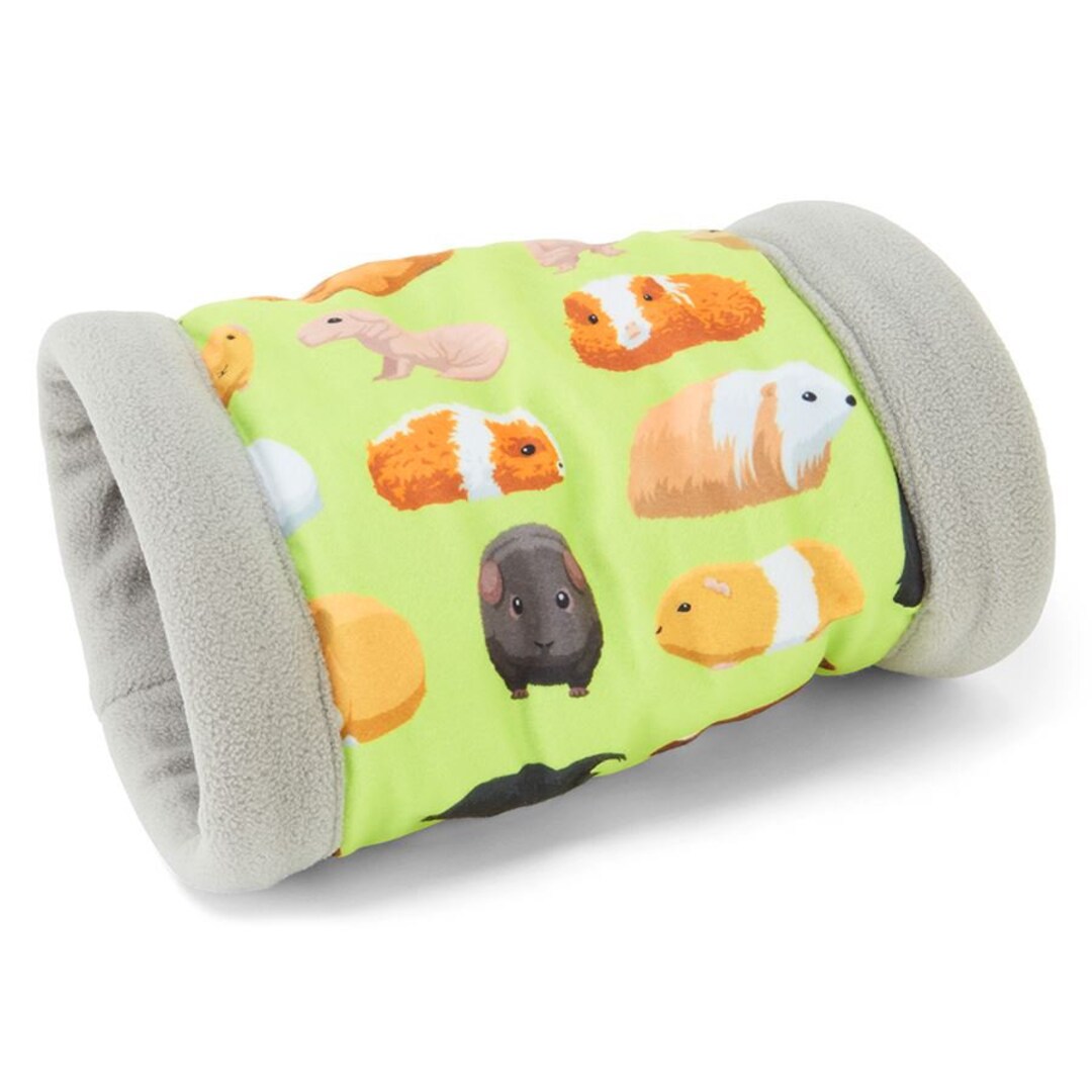 Guinea Pig Fleece Tunnel Piggy Mania Design Cozy and Fun Etsy