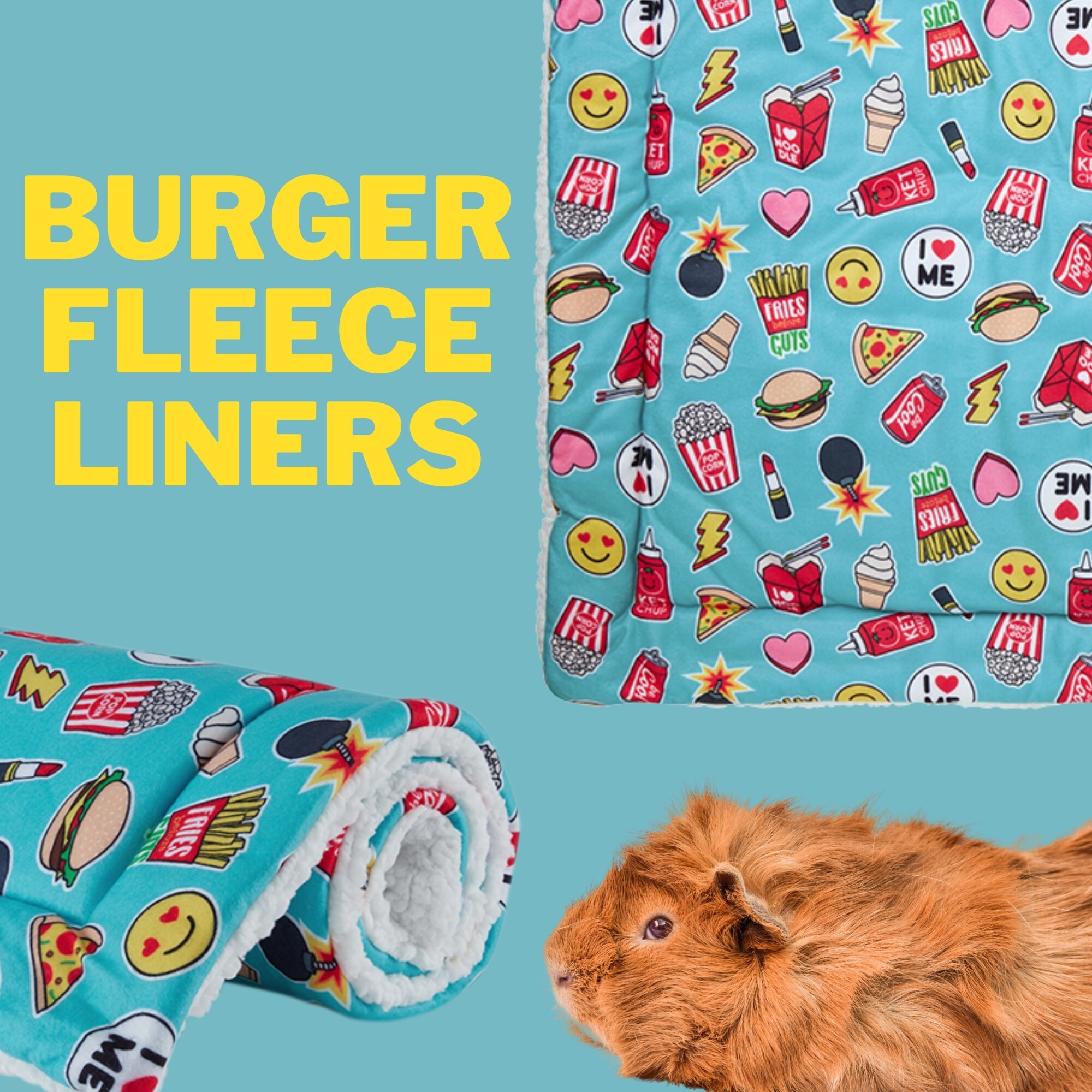 rabbit fleece cage liner