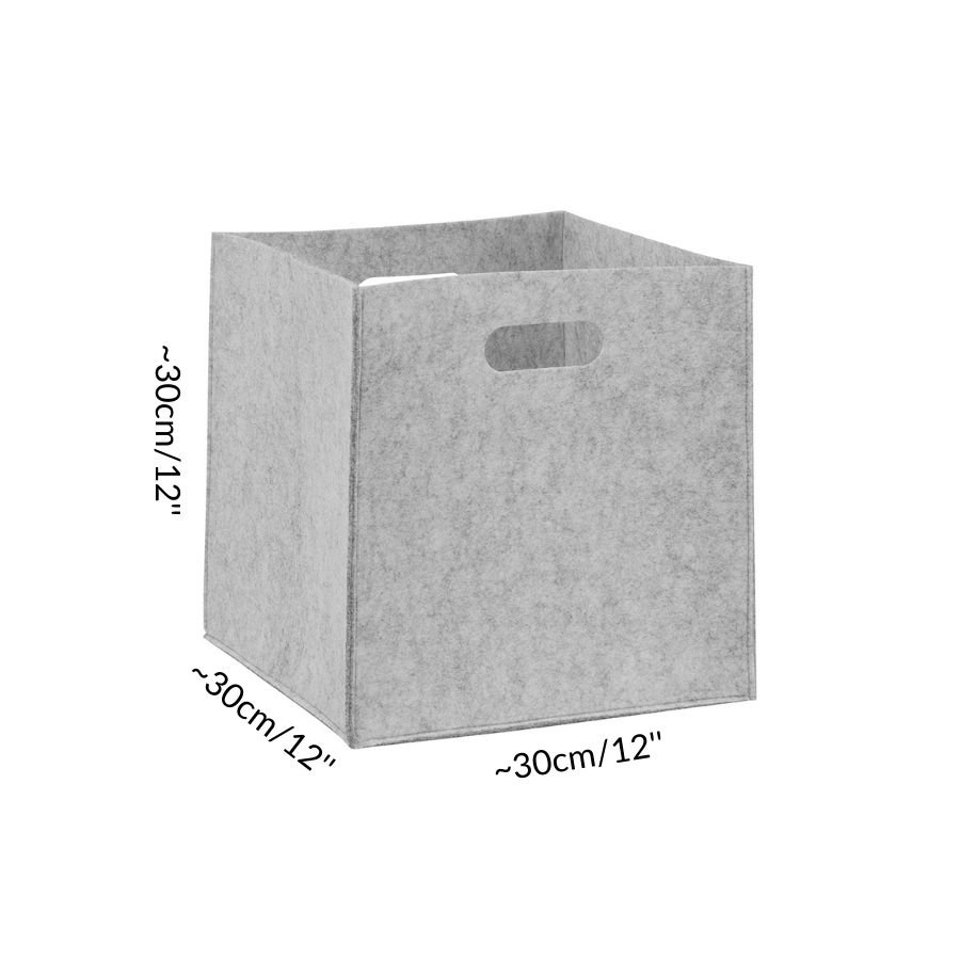 Discover Gray Felt Storage Box