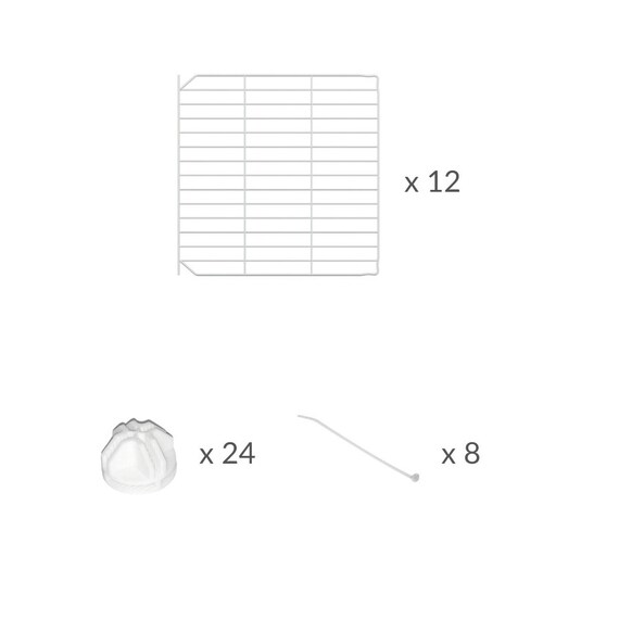 Rejillas de puertas blancas para jaulas modulares C&C para - Etsy España