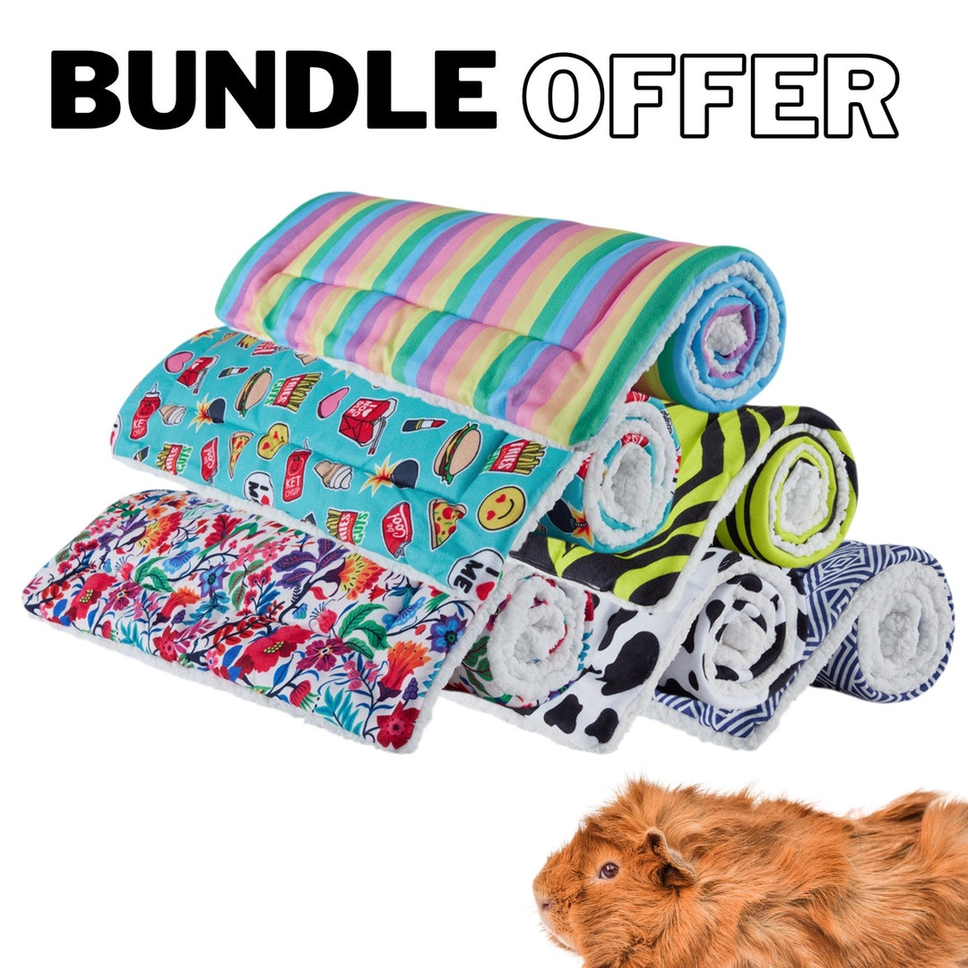 BUNDLE OFFER Fleece Cage Liner for Guinea Pig Rabbit - Etsy