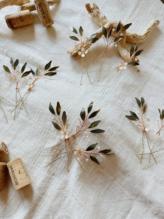 NEW Gold Hair Boho Pin branch Minimalist hairpin Amazon.com : Iaceble Boho Branch Leaf Hairpin Clips Gold  main image 3
