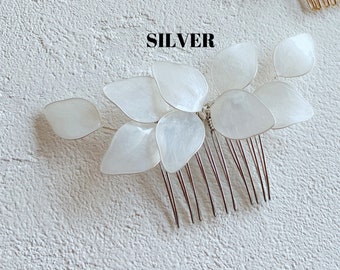 Accessori per capelli da sposa, Pettine per capelli da sposa, Pettine per capelli con fiori, Pezzo per capelli da sposa, Accessori per capelli per matrimonio, Forcine per capelli da sposa, Forcina per capelli con fiori