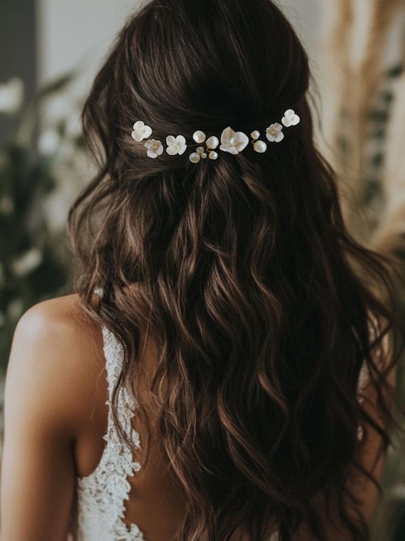 7pcs Minimalist Pearl Pin, Flower Hair Pins, Bridal Hair Pin  display picture 3