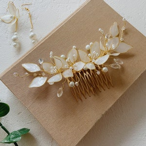 Bridal Hair Comb, Wedding Hair Comb, Wedding Hair Pieces, Bride Hair Accessories, Bridal Hair Pin, Wedding Hair Accessories Gold