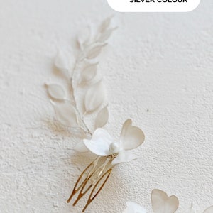 Bridal Hair Accessories, Bridal Hair Piece, Wedding Ceremony Accessory, Hair Accessories For Wedding, Bride Hair Pins,Flower Hair Pin image 6