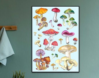 Mushroom Wall Art - Etsy