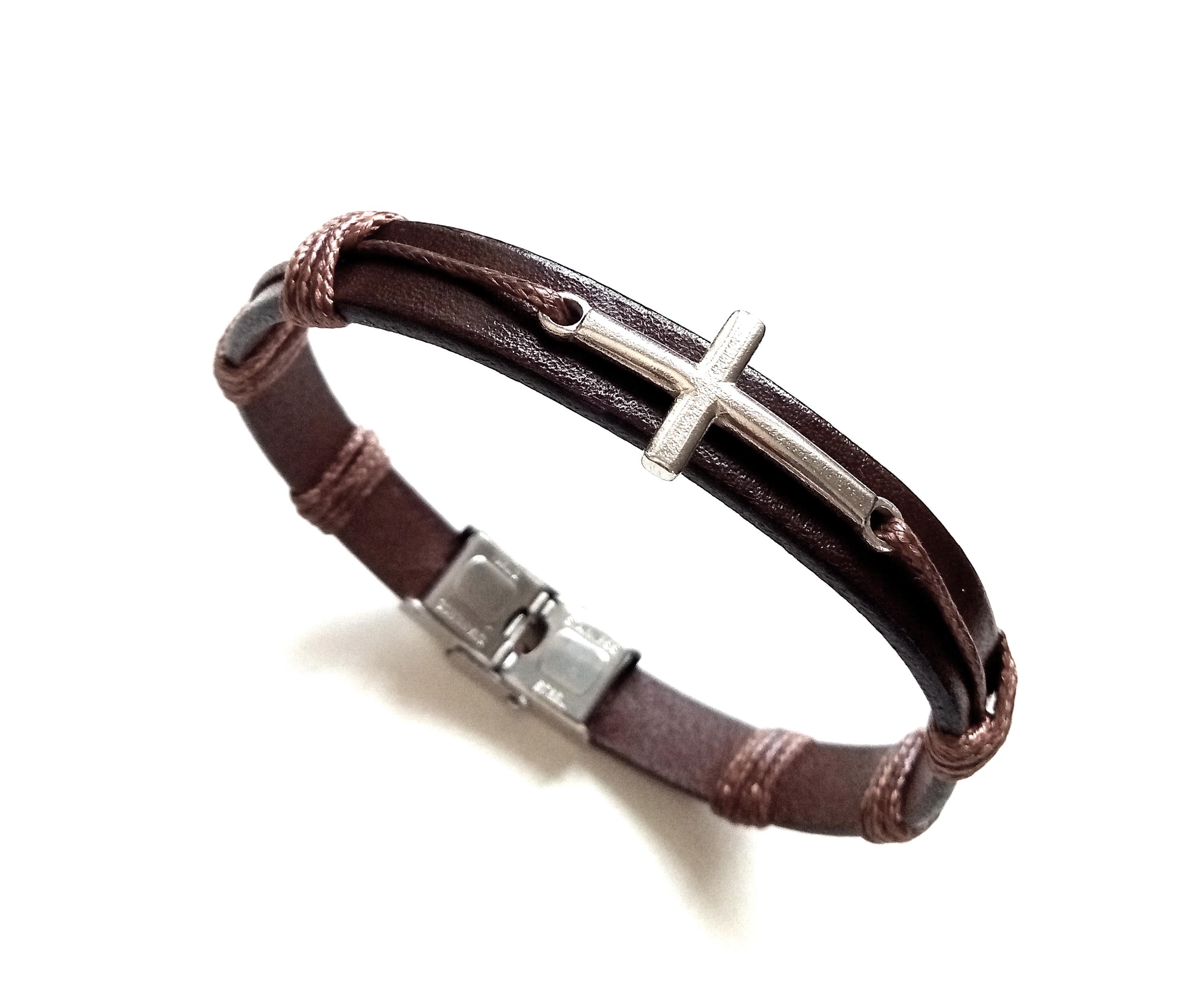 Justin ジャスティン デイビス クラウン レザー ブレスレット Davis 
