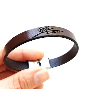 Personalized Bracelet with Lionel Messi Signature, Soccer Gift for Fans, Leo Messi, Signature of famous football players, Messi autograph