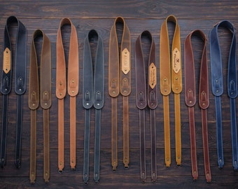 Personalized Leather Camera Strap: Handmade Universal Fit
