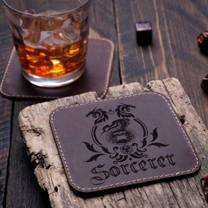 Leather Coasters with Custom Image