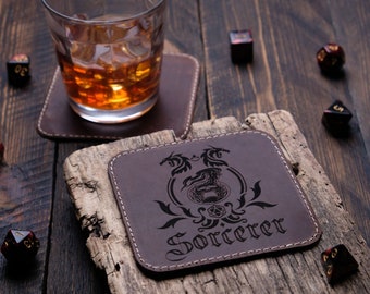 Leather Coasters with Custom Image