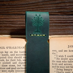 Custom Leather Bookmark, Cute Leather Bookmark, Personalized Bookmark, Gift for him, Christmas Gift