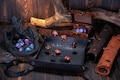 Dragon Skin Leather Dice Tray: Collapsible DND Rolling Tray product logo
