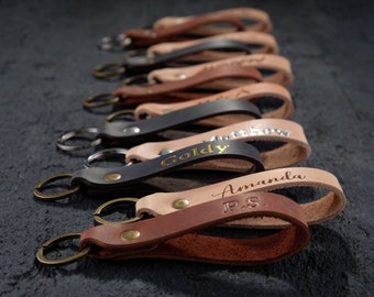 Custom Leather Keychain, Handmade in UA, Christmas Gift