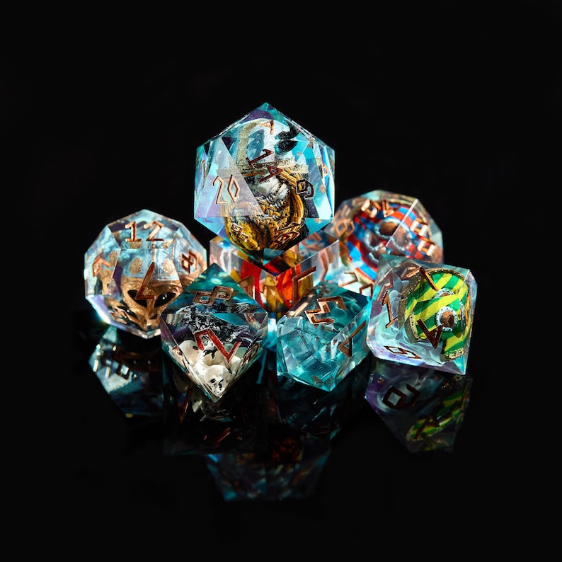 Viking Dnd Dice Set: Norse Runes, Win-lose D20 - Etsy