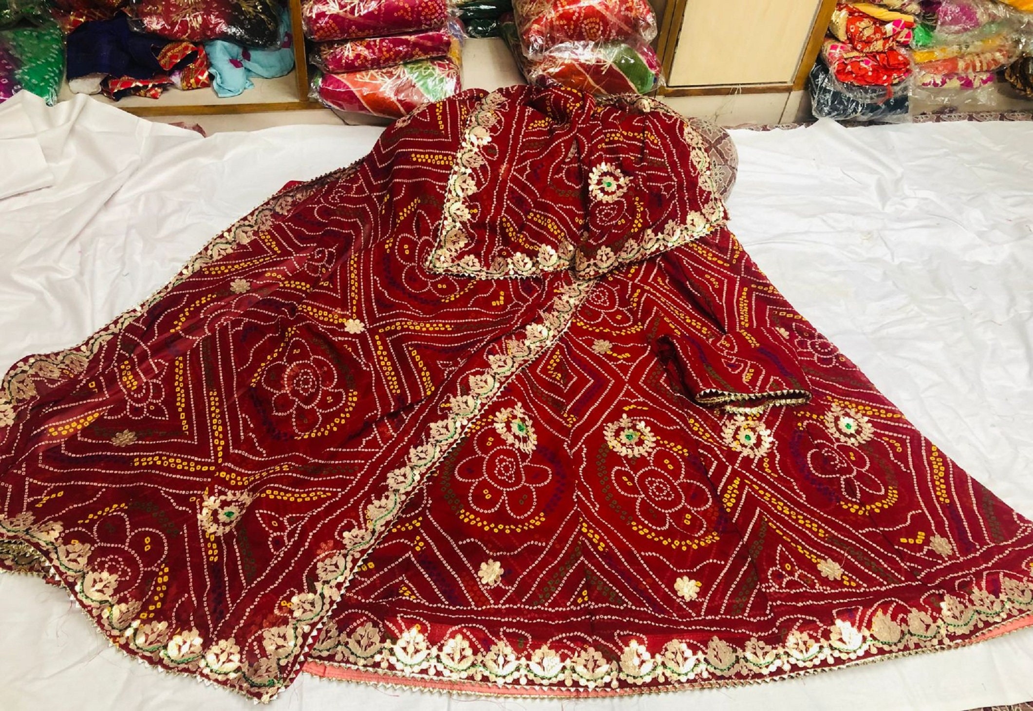 Cotton Stitched Rajasthani Lehenga Choli at Rs 599/set in Sas Nagar | ID:  2852426645191