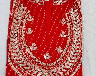 Georgette Kurta: Gota Patti Party Wear Kurti