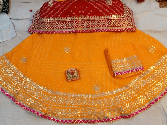 Rajputi poshak Lehenga Rajasthani Embroidered Traditional Ethnic Dress  Clothes10 | eBay