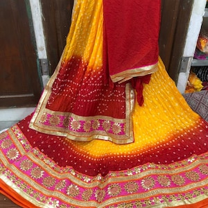 Lehenga Choli Rajasthani  Bandhej lehenga Choli Good Qaulity Traditional look Chaniya choli