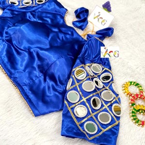 Latest Mirror Work Blouse For Women Navratri Blouse For Women Traditional Garba Blouse For Women Dandiya Choli For Women Navratri Outfits