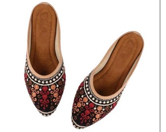 Pakistan khussa Traditional Indian Rajasthani Sleepers For Girls And Women khussa jutti for woman indian shoe for woman indian sandal