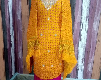 Printed Suits For Women Bandhani Style Suit For Women Bandhej Suits For Women Party Wear Suits For Women Designer Suits For Women