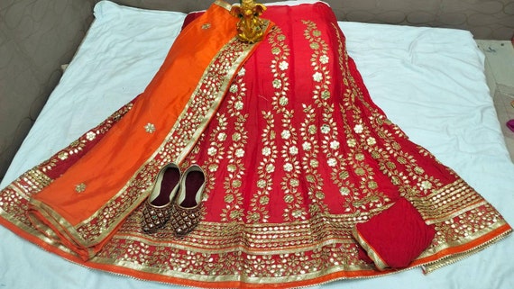 Buy Mansi Fashion Women's Embroidered Silk Ethnic Wear Semi-stitched  Rajasthani Rajputi Poshak Lehenga Choli With Dupatta Set |SJJ-14|Yellow-01  at Amazon.in