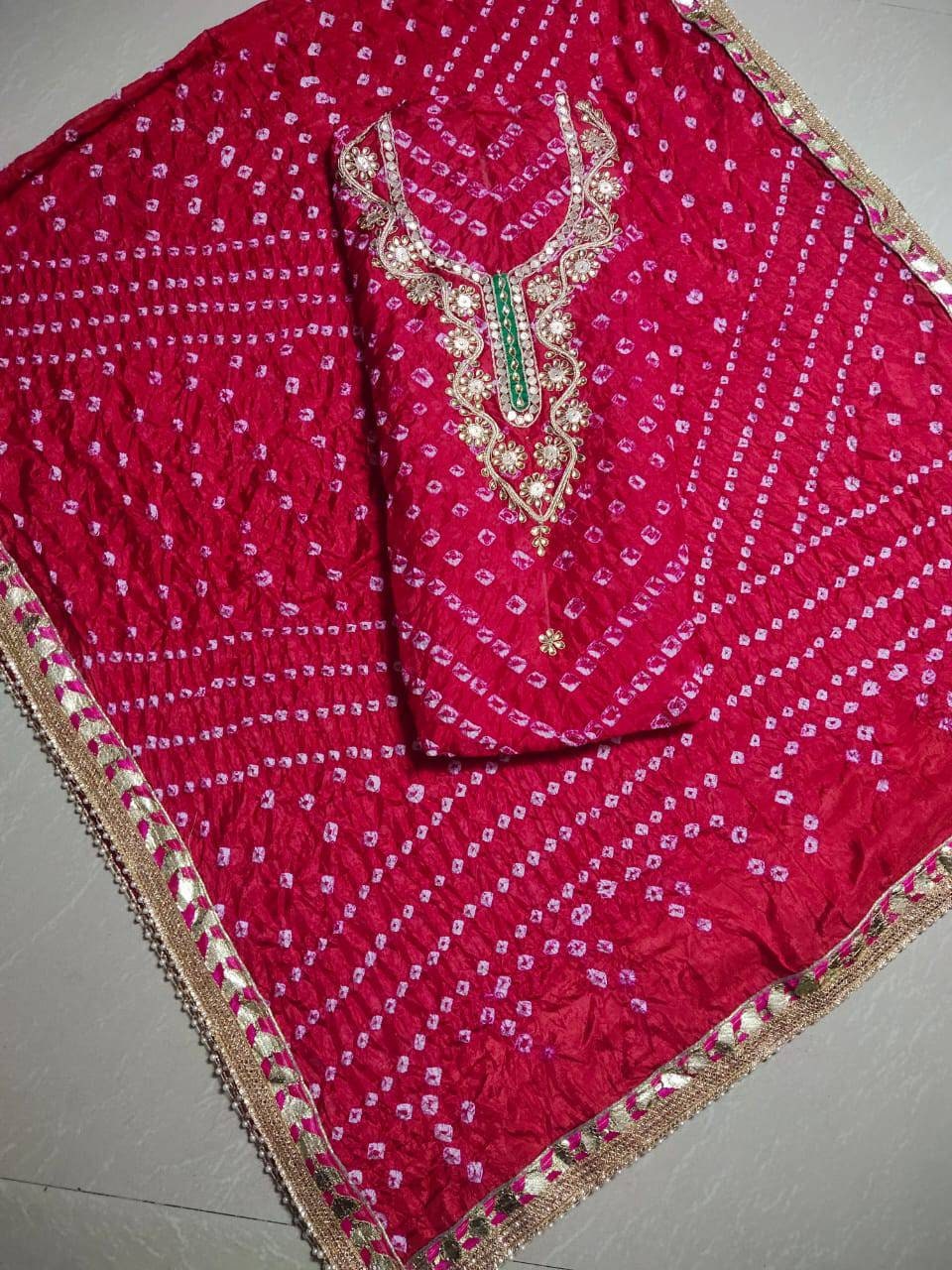 Find Jaipuri Bandhej suits by Gulnaar Petals near me | Rohini Sector 7,  North West Delhi, Delhi | Anar B2B Business App